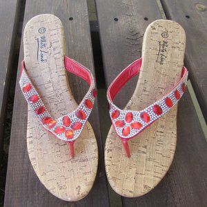 White line tan Sandal!